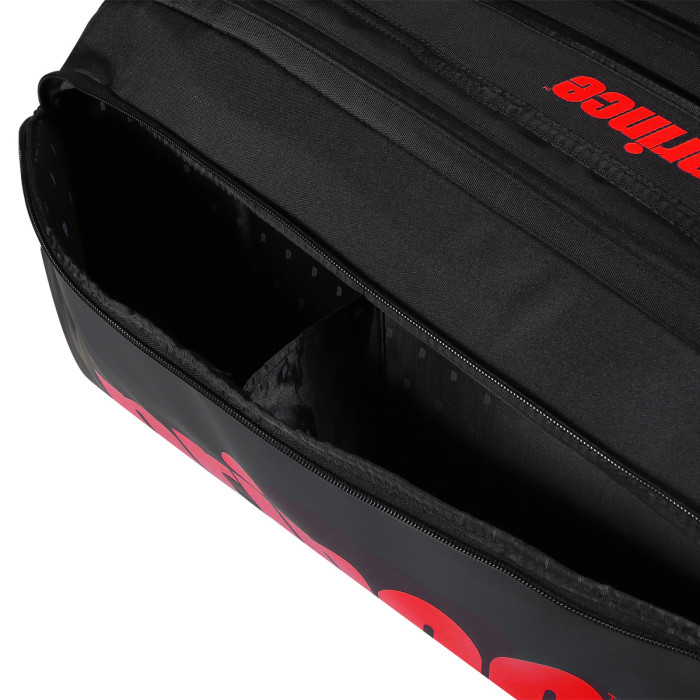 PRINCE tour 3 comp bk/pop rd tennis bag PRINCE tour 3 comp bk/pop rd tennis bag