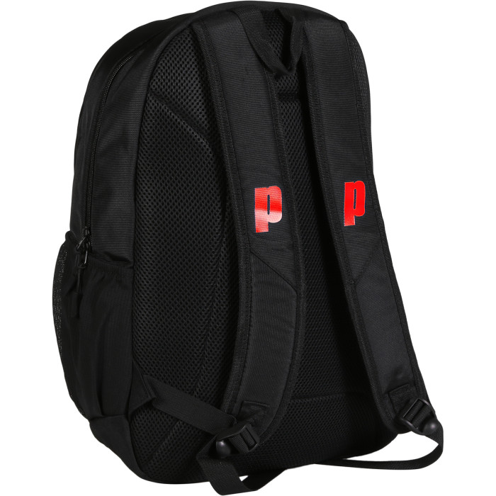 PRINCE challenger bk/pop rd tennis backpack PRINCE challenger bk/pop rd tennis backpack