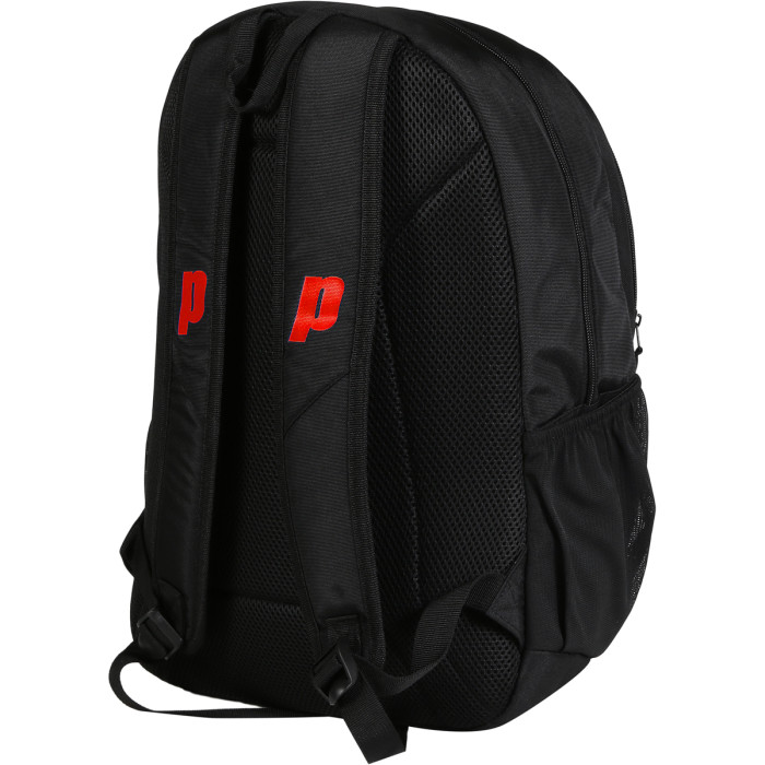 PRINCE challenger bk/pop rd tennis backpack PRINCE challenger bk/pop rd tennis backpack