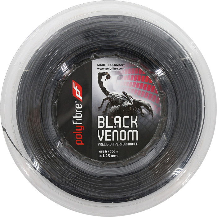 Black venom polyfiber spool (200 metres)