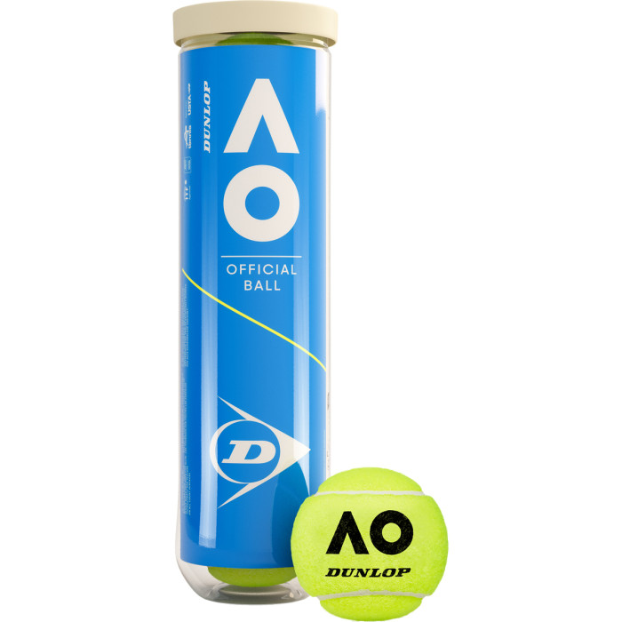 Tube of 4 DUNLOP australian open balls Tube of 4 DUNLOP australian open balls