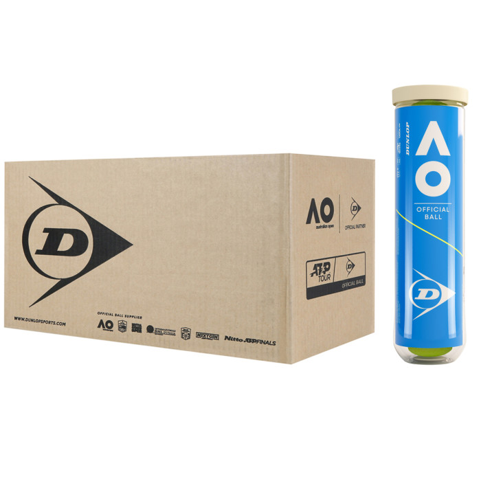 Box of 18 tubes of 4 balls DUNLOP australian open