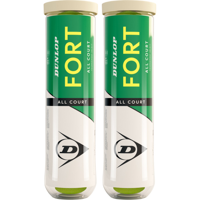Bipack of 4 DUNLOP fort tournament select balls