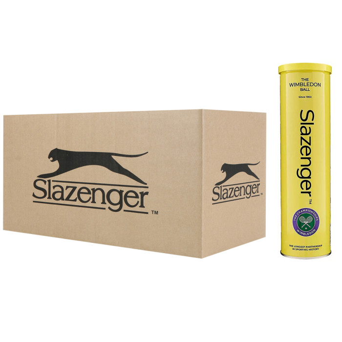 Box of 18 tubes of 4 SLAZENGER balls