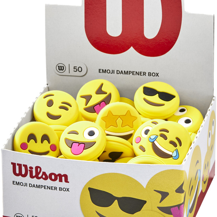 Box of 50 WILSON emoji antivibrators Box of 50 WILSON emoji antivibrators