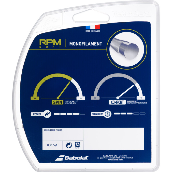 BABOLAT rpm soft string (12 metres) BABOLAT rpm soft string (12 metres)
