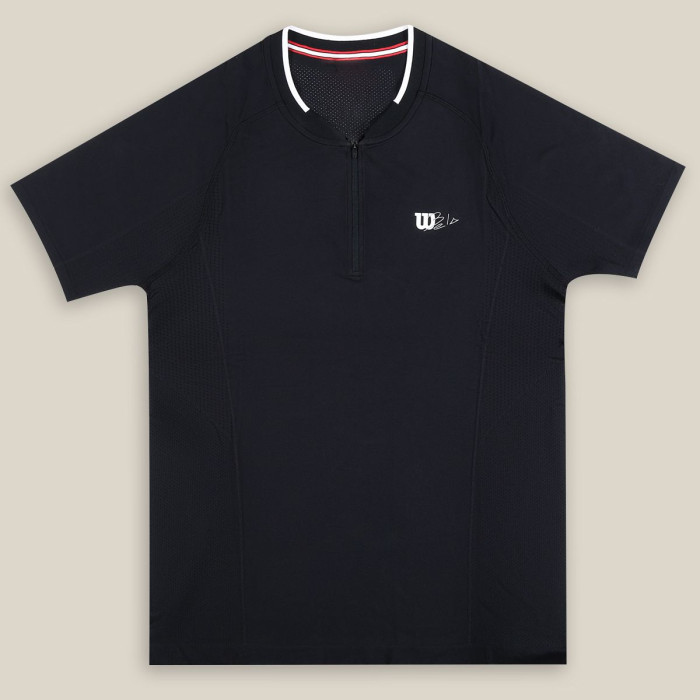 WILSON bela series seamless zip henley 2.0 t-shirt WILSON bela series seamless zip henley 2.0 t-shirt