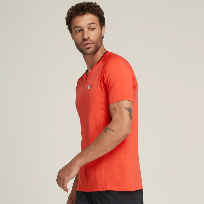 WILSON bela series seamless zip henley 2.0 t-shirt WILSON bela series seamless zip henley 2.0 t-shirt
