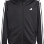 Sweat ADIDAS junior a capuche 3 bandes Sweat ADIDAS junior a capuche 3 bandes