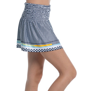 LUCKY IN LOVE long check me out smock cool urbana skirt