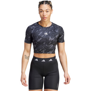 Women's ADIDAS print crop t-shirt
