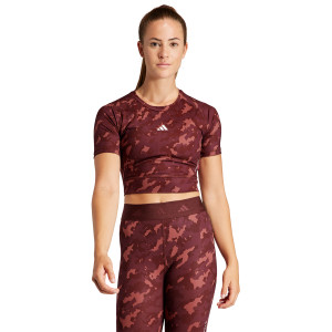 Women's ADIDAS print crop t-shirt
