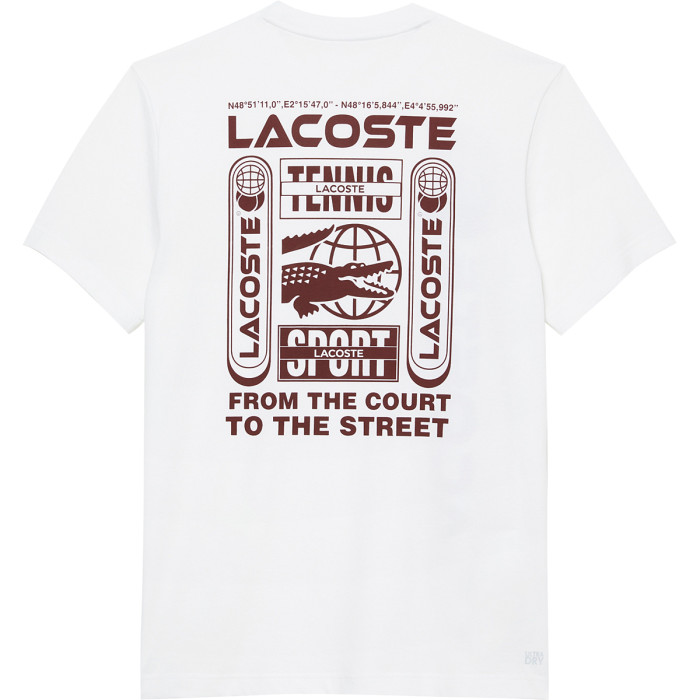 T-shirt LACOSTE training medvedev on court