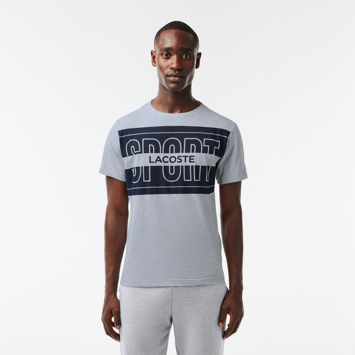 LACOSTE training core performance printed t-shirt