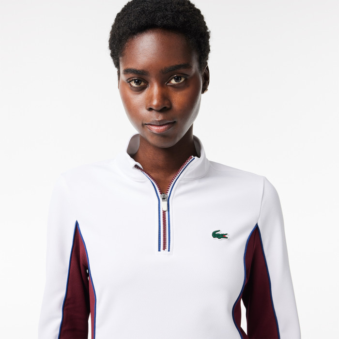LACOSTE women's 1/2 zip heritage club sweater LACOSTE women's 1/2 zip heritage club sweater