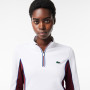LACOSTE women's 1/2 zip heritage club sweater