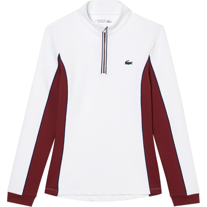 LACOSTE women's 1/2 zip heritage club sweater LACOSTE women's 1/2 zip heritage club sweater