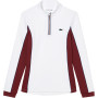 LACOSTE women's 1/2 zip heritage club sweater