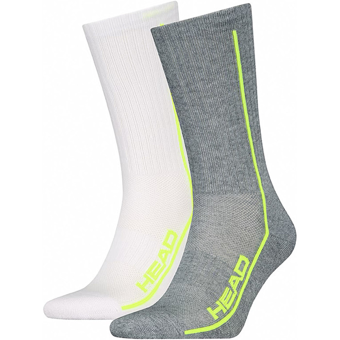 2 paires de chaussettes HEAD performance crew (long)