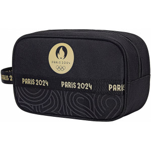 Black and gold toiletry kit PARIS 2024 Black and gold toiletry kit PARIS 2024