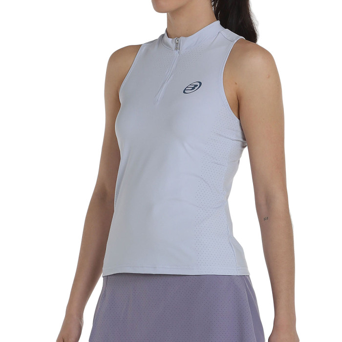 Debardeur BULLPADEL femme pure color 1/4 zip ourol