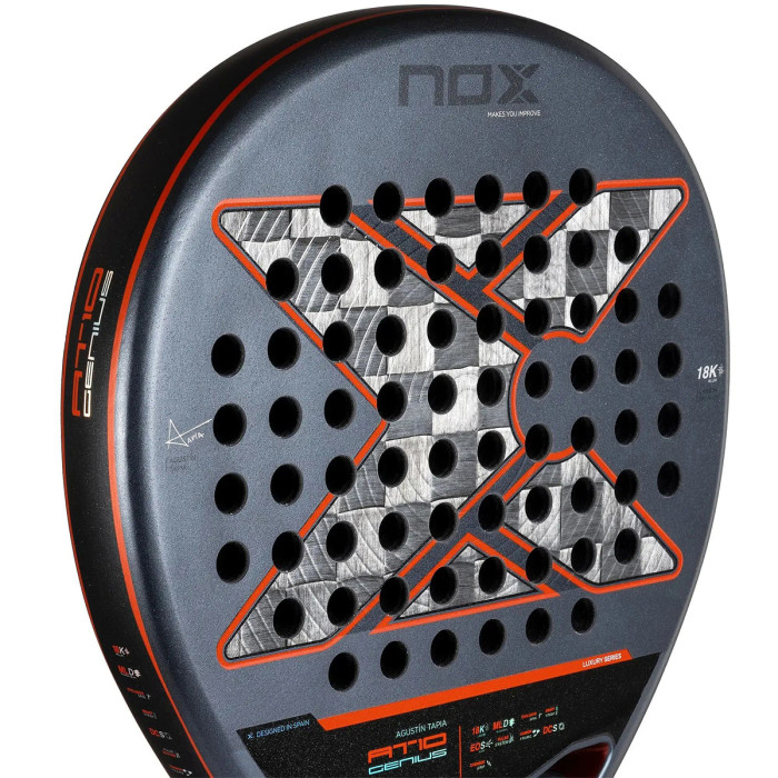 NOX at10 genius 18k padel racket by agustin tapia NOX at10 genius 18k padel racket by agustin tapia