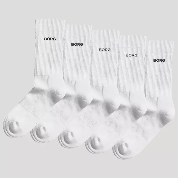 5 paires de chaussettes BJORN BORG essential (mid)