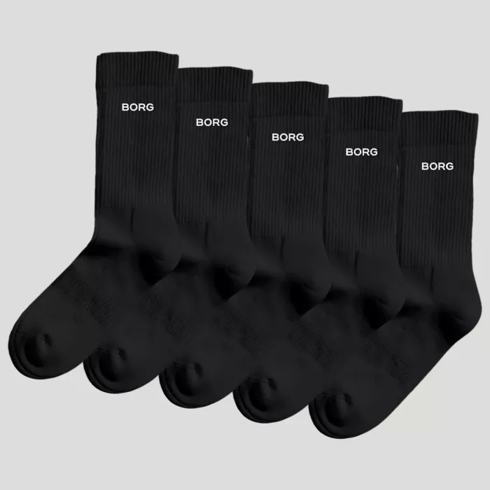 5 paires de chaussettes BJORN BORG essential (mid)