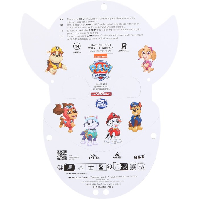 Racket HEAD junior pat patrouille chase 21