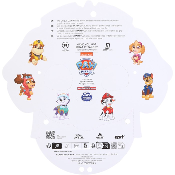 Racket HEAD junior pat patrouille stella 17