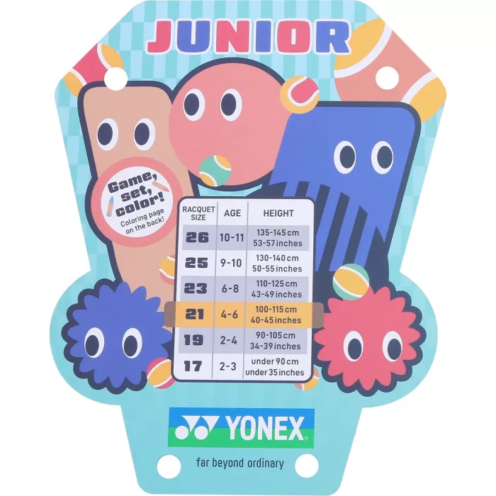 YONEX junior 21 coral orange racket