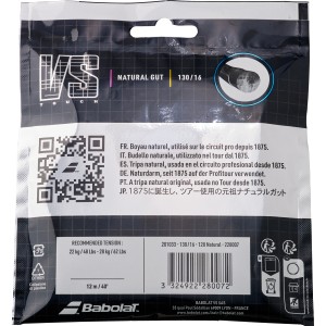 Cordage BABOLAT boyau naturel vs touch 150 years (12 metres)