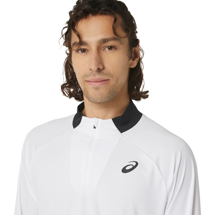ASICS court 1/2 zip long-sleeve t-shirt