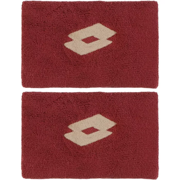 Paire de serre poignets LOTTO tennis double largeur 5"