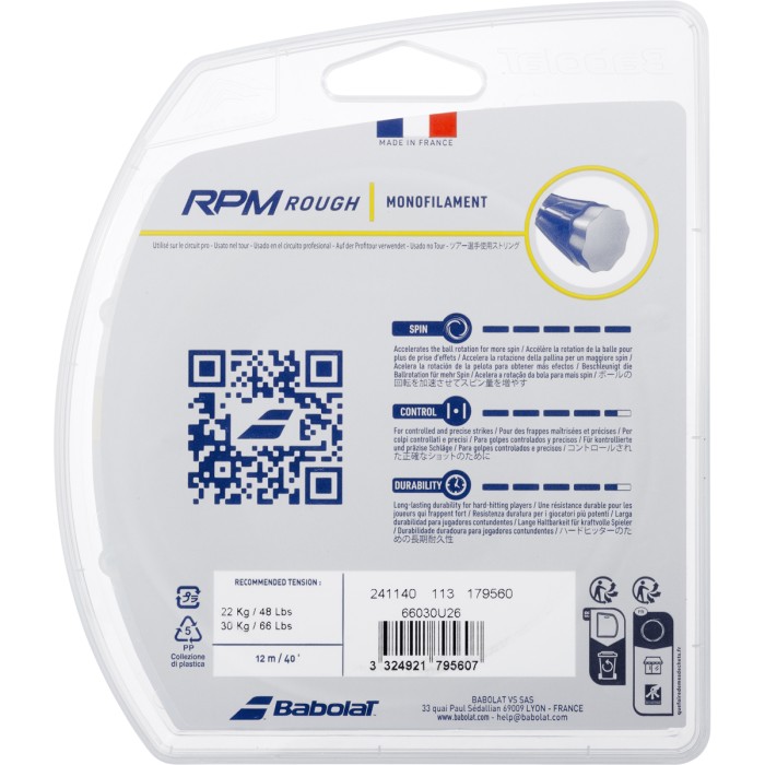 BABOLAT rpm rough string (12 metres)
