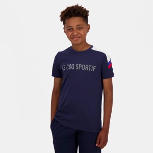 T-shirt LE COQ SPORTIF junior tricolore