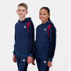 LE COQ SPORTIF Junior Tricolore džemperis ar kapuci