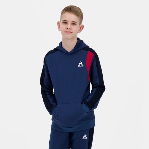 LE COQ SPORTIF Junior Tricolore džemperis ar kapuci