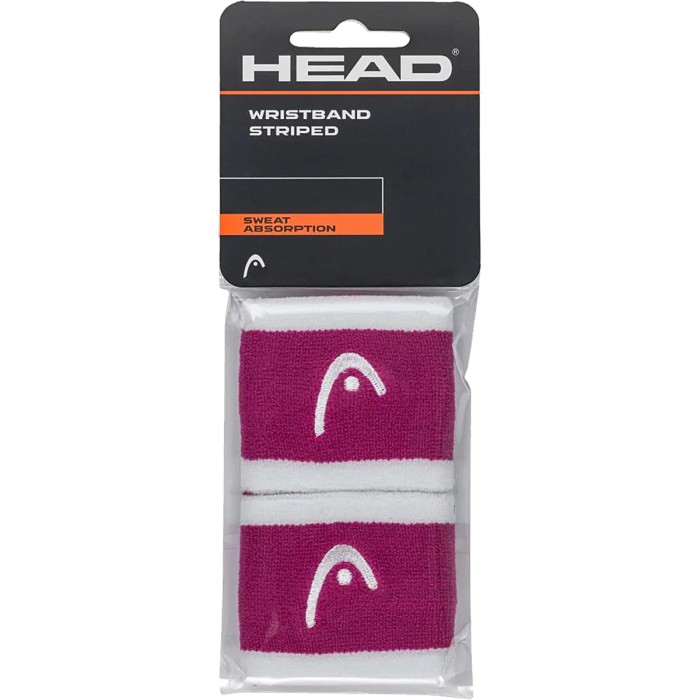 Paire de serre poignets HEAD simple 2.5" striped