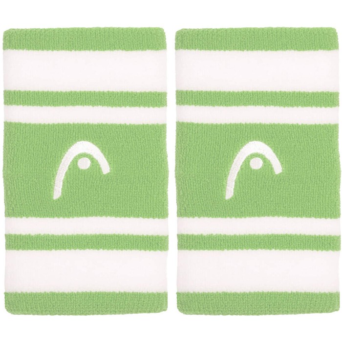 Paire de serre poignets HEAD double largeur 5" striped