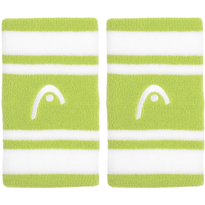 Paire de serre poignets HEAD double largeur 5" striped