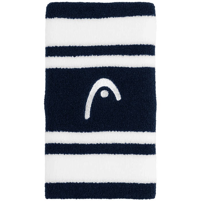 Paire de serre poignets HEAD double largeur 5" striped