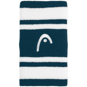 Paire de serre poignets HEAD double largeur 5" striped