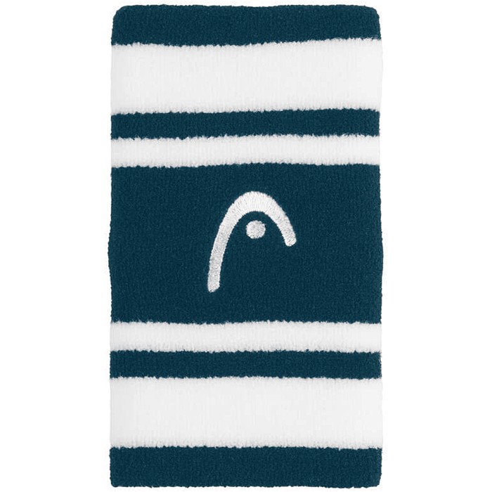 Paire de serre poignets HEAD double largeur 5" striped