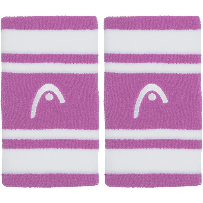 Paire de serre poignets HEAD double largeur 5" striped