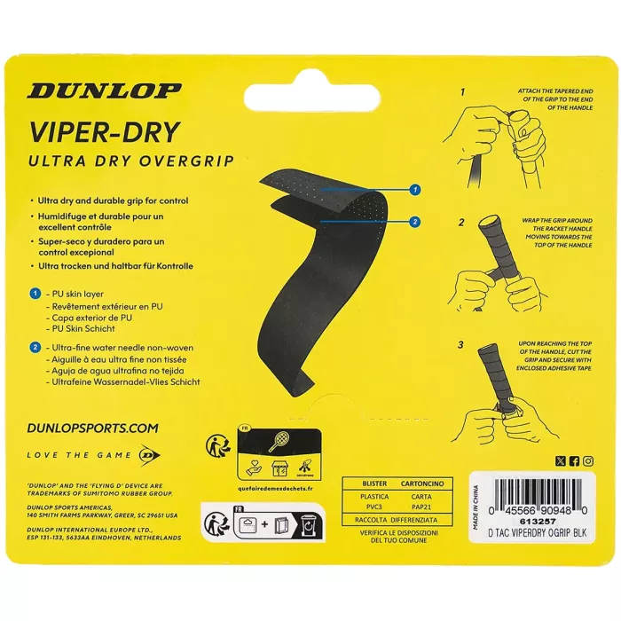 3 surgrips DUNLOP atp viper-dry