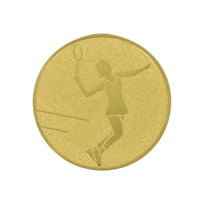 Women's tennis medals (alu - 50mm)