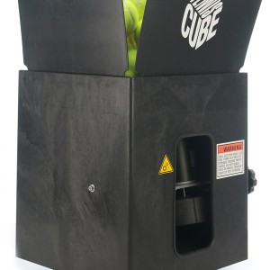 TUTOR cube battery-powered ball launcher