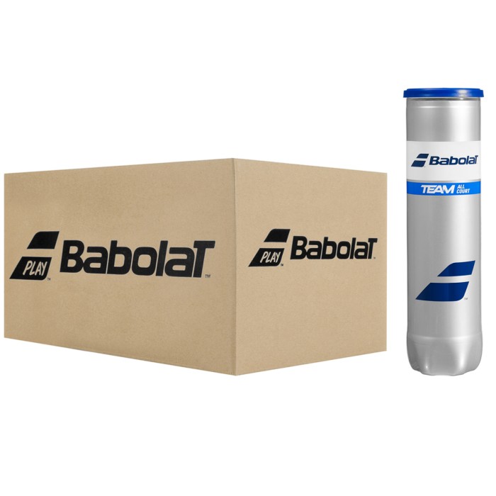 Box of 18 tubes of 4 BABOLAT team all court balls