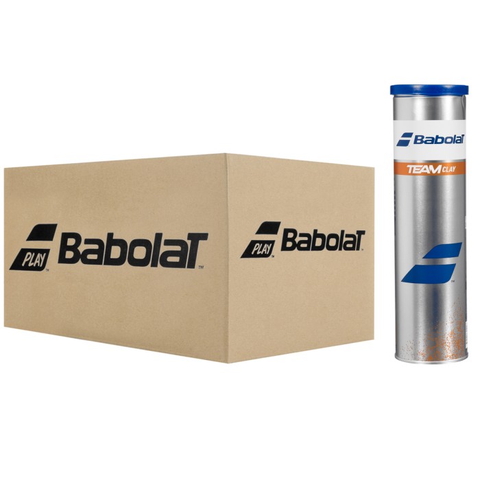 Box of 18 tubes of 4 BABOLAT team clay balls